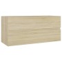 Mueble con lavabo madera de ingeniería roble Sonoma de , Tocadores de baño - Ref: Foro24-3071660, Precio: 325,32 €, Descuento: %
