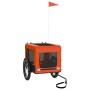 Fahrradanhänger Haustiere Eisen Stoff Oxford orange schwarz von , Kinderwagen für Haustiere - Ref: Foro24-93914, Preis: 95,92...