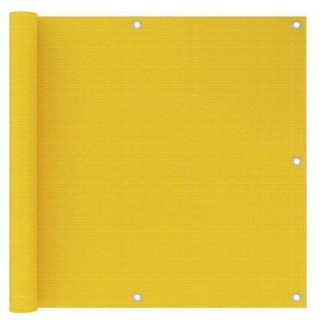 Toldo para balcón HDPE amarillo 90x500 cm