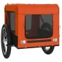 Bicycle pet trailer, iron frame, Oxford fabric, orange and black. by , pet strollers - Ref: Foro24-93914, Price: 94,34 €, Dis...