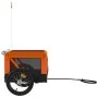 Bicycle pet trailer, iron frame, Oxford fabric, orange and black. by , pet strollers - Ref: Foro24-93914, Price: 94,34 €, Dis...