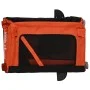 Bicycle pet trailer, iron frame, Oxford fabric, orange and black. by , pet strollers - Ref: Foro24-93914, Price: 94,34 €, Dis...