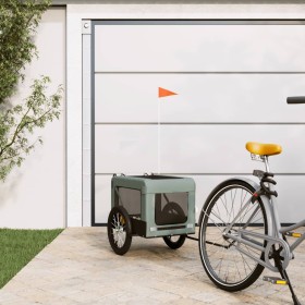 Bicycle pet trailer, iron frame, Oxford fabric in gray and black. by , pet strollers - Ref: Foro24-93916, Price: 94,13 €, Dis...
