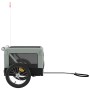 Fahrradanhänger Haustiere Bügeleisen Oxford Stoff grau schwarz von , Kinderwagen für Haustiere - Ref: Foro24-93916, Preis: 94...