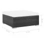 Set muebles de jardín 7 piezas y cojines ratán sintético negro de vidaXL, Conjuntos de jardín - Ref: Foro24-44596, Precio: 60...
