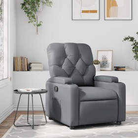Gray synthetic leather recliner by , Armchairs - Ref: Foro24-372506, Price: 203,41 €, Discount: %