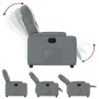Sillón reclinable de cuero sintético gris de , Sillones - Ref: Foro24-372506, Precio: 200,39 €, Descuento: %