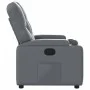 Sillón reclinable de cuero sintético gris de , Sillones - Ref: Foro24-372506, Precio: 200,39 €, Descuento: %