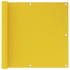Toldo para balcón HDPE amarillo 90x600 cm