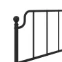 Bed frame with headboard and black metal footboard 90x200 cm by , Beds and slatted bases - Ref: Foro24-373898, Price: 72,87 €...