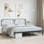 Bed frame with black metal headboard 193x203 cm by , Beds and slatted bases - Ref: Foro24-373893, Price: 101,28 €, Discount: %