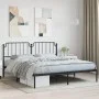 Estructura de cama con cabecero metal negro 180x200 cm de , Camas y somieres - Ref: Foro24-373891, Precio: 104,93 €, Descuent...