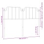 Kopfteil aus schwarzem Metall, 150 cm von , Kopf- und Fußteile - Ref: Foro24-373921, Preis: 33,42 €, Rabatt: %