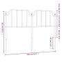 Kopfteil aus schwarzem Metall, 150 cm von , Kopf- und Fußteile - Ref: Foro24-373921, Preis: 32,85 €, Rabatt: %