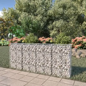 Gabionenwand mit verzinkten Stahlabdeckungen 200x20x85 cm von vidaXL, Zaunpaneele - Ref: Foro24-143580, Preis: 83,70 €, Rabat...