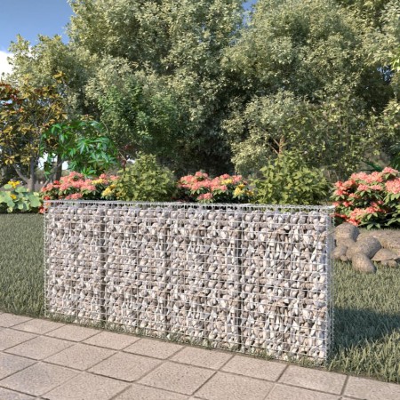 Muro de gaviones con cubiertas acero galvanizado 200x20x85 cm de vidaXL, Paneles de vallas - Ref: Foro24-143580, Precio: 81,1...