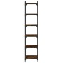 Bookcase with 6 smoked oak engineered wood shelves, measuring 40x30x188cm. by , Bookcases and shelves - Ref: Foro24-837644, P...