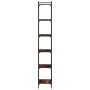 Bookcase with 6 smoked oak engineered wood shelves, measuring 40x30x188cm. by , Bookcases and shelves - Ref: Foro24-837644, P...