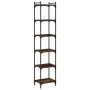 Bücherregal 6 Regale Holzwerkstoff Räuchereiche 40x30x188cm von , Bücherregale und Regale - Ref: Foro24-837644, Preis: 60,90 ...