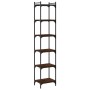 Bücherregal 6 Regale Eiche braun 40x30x188 cm von , Bücherregale und Regale - Ref: Foro24-837646, Preis: 60,35 €, Rabatt: %