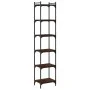 Librería 6 estantes madera ingeniería roble marrón 40x30x188 cm de , Librerías y estanterías - Ref: Foro24-837646, Precio: 59...