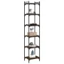 Bookshelf with 6 oak brown engineered wood shelves, measuring 40x30x188 cm. by , Bookcases and shelves - Ref: Foro24-837646, ...