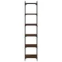 Bookshelf with 6 oak brown engineered wood shelves, measuring 40x30x188 cm. by , Bookcases and shelves - Ref: Foro24-837646, ...