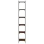 Bookshelf with 6 oak brown engineered wood shelves, measuring 40x30x188 cm. by , Bookcases and shelves - Ref: Foro24-837646, ...