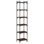 Bücherregal 6 Regale Eiche braun 40x30x188 cm von , Bücherregale und Regale - Ref: Foro24-837646, Preis: 60,35 €, Rabatt: %