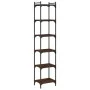 Librería 6 estantes madera ingeniería roble marrón 40x30x188 cm de , Librerías y estanterías - Ref: Foro24-837646, Precio: 59...