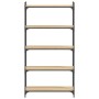 Bookcase with 5 shelves made of Sonoma oak engineered wood, measuring 80x30x154 cm. by , Bookcases and shelves - Ref: Foro24-...