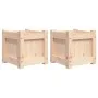 Jardineras de exterior 2 unidades madera maciza de pino de , Maceteros y jardineras - Ref: Foro24-837395, Precio: 43,38 €, De...