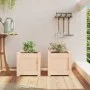 Jardineras de exterior 2 unidades madera maciza de pino de , Maceteros y jardineras - Ref: Foro24-837395, Precio: 43,38 €, De...