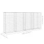 Gabionenwand mit verzinkten Stahlabdeckungen 200x20x85 cm von vidaXL, Zaunpaneele - Ref: Foro24-143580, Preis: 89,83 €, Rabat...