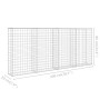 Muro de gaviones con cubiertas acero galvanizado 200x20x85 cm de vidaXL, Paneles de vallas - Ref: Foro24-143580, Precio: 81,1...
