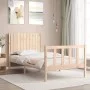 Bettgestell mit Massivholzkopfteil 100x200 cm von , Betten und Lattenroste - Ref: Foro24-3192936, Preis: 131,15 €, Rabatt: %