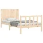 Bettgestell mit Massivholzkopfteil 100x200 cm von , Betten und Lattenroste - Ref: Foro24-3192936, Preis: 131,15 €, Rabatt: %