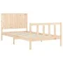 Bettgestell mit Massivholzkopfteil 100x200 cm von , Betten und Lattenroste - Ref: Foro24-3192936, Preis: 131,15 €, Rabatt: %