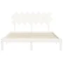 Estructura de cama con cabecero madera maciza blanco 140x200 cm de , Camas y somieres - Ref: Foro24-3193727, Precio: 142,95 €...