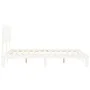 Estructura de cama con cabecero madera maciza blanco 140x200 cm de , Camas y somieres - Ref: Foro24-3193727, Precio: 142,95 €...