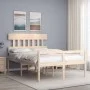 Doppelbett für Senioren mit Kopfteil aus Massivholz von , Betten und Lattenroste - Ref: Foro24-3195386, Preis: 131,59 €, Raba...