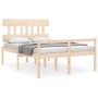 Doppelbett für Senioren mit Kopfteil aus Massivholz von , Betten und Lattenroste - Ref: Foro24-3195386, Preis: 133,27 €, Raba...