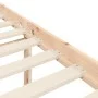 Double bed for seniors with solid wood headboard by , Beds and slatted bases - Ref: Foro24-3195386, Price: 131,59 €, Discount: %