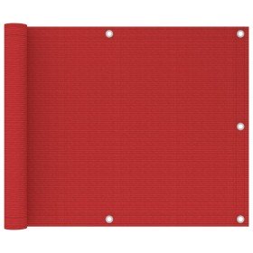 Toldo para balcón HDPE rojo 75x300 cm