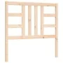 Bed frame with solid wood headboard 100x200 cm by , Beds and slatted bases - Ref: Foro24-3191961, Price: 116,04 €, Discount: %