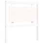 Weißer Massivholzbettrahmen mit Kopfteil 100x200 cm von , Betten und Lattenroste - Ref: Foro24-3192157, Preis: 148,30 €, Raba...