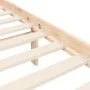 Single bed frame with solid wood headboard by , Beds and slatted bases - Ref: Foro24-3192581, Price: 103,18 €, Discount: %