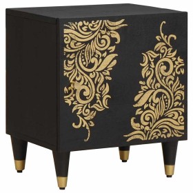 Cabinet de noche con puerta Negro 40 x 33 x 46 cm en Mesitas de noche | Comprar online en Foro24