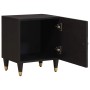 Cabinet de noche con puerta 2 pcs Negro 40 x 33 x 46 cm en Mesitas de noche | Comprar online en Foro24