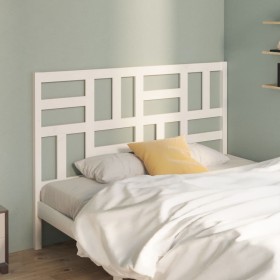 Bettkopfteil aus massivem weißem Kiefernholz, 141 x 4 x 104 cm von , Kopf- und Fußteile - Ref: Foro24-818186, Preis: 59,30 €,...